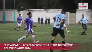 REALIZAMOS ENCUESTROS DEPORTIVOS DEL MUNDIALITO 2024 [upl. by Morie]