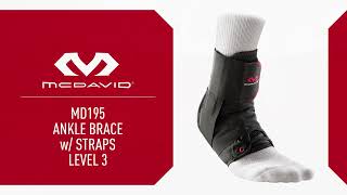 How to Fit McDavid Ankle Brace With Straps [upl. by Saxet882]