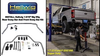 Installing Hellwig 1516quot Big Wig Rear Sway Bar amp Front Sway Bar Kit  2023 Ford F350 Super Duty [upl. by Zined724]