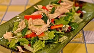 Healthy Asian Chicken Salad Recipe [upl. by Lacym920]