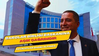 BAROLAR BİRLİĞİ BAŞKANINA AÇIK ÇAĞRIMDIR [upl. by Fonz]