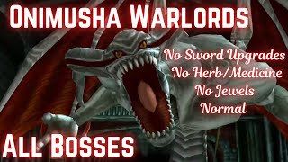 Onimusha Warlords All Bosses Normal No HerbMedicineSword UpgradeJewels [upl. by Ynoble]