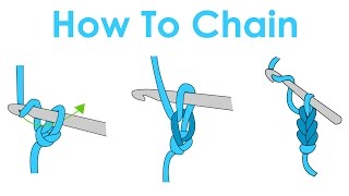 How to Slip Knot and Chain  Crochet Lesson 1 [upl. by Garnette]