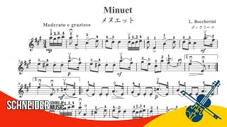 Minuet L Boccherini  Suzuki Book 2  Violin Sheet Music  Partitura para Violino [upl. by Lona]