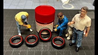 How to paint Redline Tires the easy way [upl. by Akerdnahs]