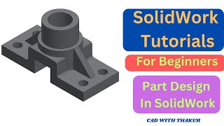 SolidWorks Part Design  SolidWorks for mechanical  Rib Command In SolidWorks rib solidworks [upl. by Eiggep]