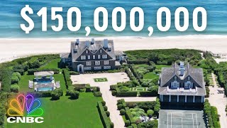 Tour 150000000 Hamptons Beach House  CNBC Prime [upl. by Bordy]