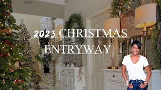 2023 Christmas Foyer Early Look  Simple Tips for Creating MAGIC [upl. by Lugo]