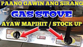 HOW TO REPAIR GAS STOVE stuck up IGNITER SWITCH  TAGALOG [upl. by Bowyer912]