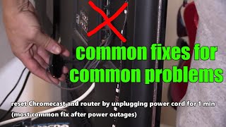 How to Fix Chromecast No TV Signal Black Screen amp Not Working Issues Help Guide [upl. by Paymar]