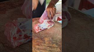 FULL RAAN PIECE CUTTING SKILLS karimnagar kiranmeatcutting [upl. by Dnomse]