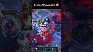 League Of Avengers 😂 leagueoflegends memes shortsgaming shorts [upl. by Jehoash]