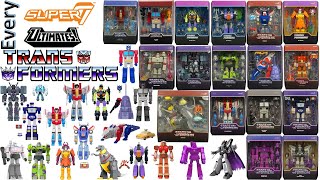 Every Super7 Ultimates Transformers List adding Wave 3 Tarn IDW Wreckgar Alligaticon G2 Megatron [upl. by Mabel]