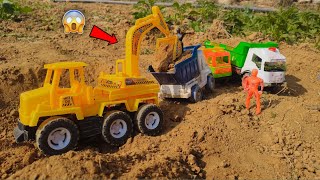 gadi gadi khela cartoon 85 🔥  new toys video dump truck jcb loading mud fun with kids [upl. by Johannah]