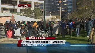 Supporters of Dontre Hamilton rally march on anniversary of his death [upl. by Neret]