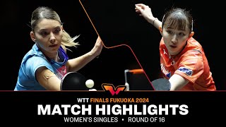 Bernadette Szocs vs Hina Hayata  WS R16  WTT Finals Fukuoka 2024 [upl. by Lezirg]