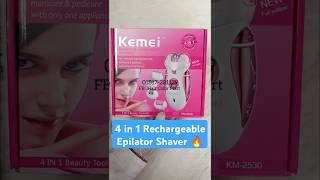 4 in 1 Rechargeable Epilator Shaver Kemei KM2530 [upl. by Sylvia]