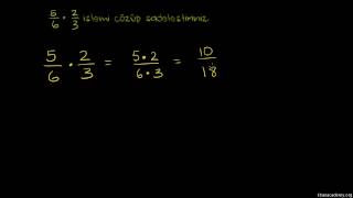 Kesirlerde Çarpma İşlemi 56 x 23 Aritmetik  Kesirler Cebir Öncesi  Kesirler [upl. by Ailbert]