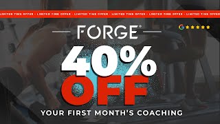 40 Off  Forge Fitness and Nutrition Coaching  Limited Time Offer [upl. by Afatsuom]