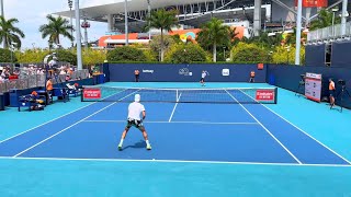 Kokkinakis vs Grenier Miami Court Level View Highlights R1 Qualifying 4K 60fps 2024 [upl. by Hayotal]