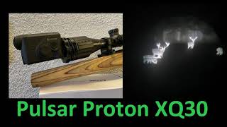 Wärmebildvorsatzgerät  Pulsar PROTON XQ30 l Test am Rotwild auf 80m [upl. by Nairde]