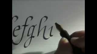 calligraphy  how to write calligraphy letters  italic letters for beginners [upl. by Eugenia382]