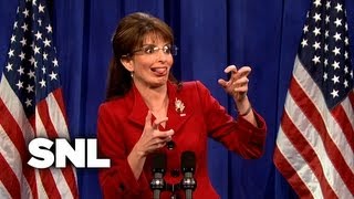 Gov Sarah Palins Press Conference  SNL [upl. by Epoillac]