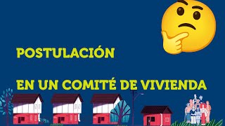 Serviu 1 Minuto Postulación a través de un comité de vivienda [upl. by Anyale]