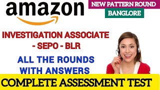 Amazon Investigation Associate  SEPO  Latest Complete Assessment  New Pattern Round  2024🔥 [upl. by Adnarom]