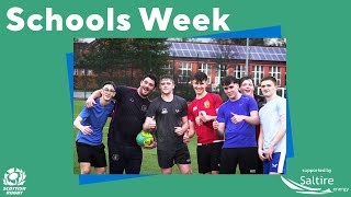 Staff v Pupils Touch Rugby at Alloa Academy  Scottish Rugby Schools Week 2023 [upl. by Reivaj271]