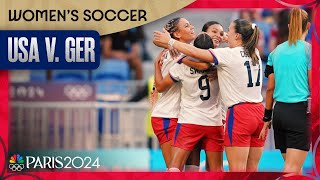 Sophia Smith leads USWNT to 10 extra time win vs Germany in semis  Paris Olympics  NBC Sports [upl. by Strohl]