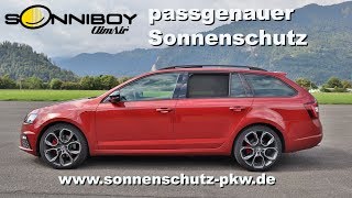 SonniBoy ClimAir  passgenauer Sonnenschutz für Skoda Octavia RS Kombi [upl. by Dlawso]