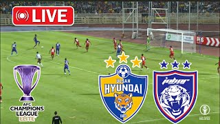 Johor Darul Tazim vs Ulsan FC Live Football  AFC Champions League 2024  Gameplay pes21 [upl. by Guinna]