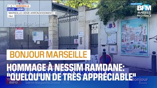 Marseille hommage des coéquipiers de Nessim Ramdane tué par un tueur à gage de 14 ans [upl. by Aw707]