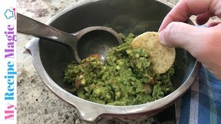 Mexican Restaurant Style Guacamole [upl. by Aynom]