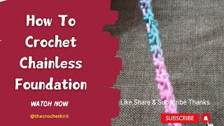 ✨Wow Superb✨ How to Crochet Chainless Foundation ✨ viraltrendingCrochet [upl. by Hahsia]