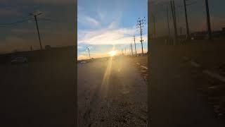 Very beautiful Sun set  Oshawa Go Station  ONCanada🇨🇦 sunset sunsetview sunsets viralvideo [upl. by Ier]