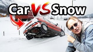 How to Prepare Car for Winter Weather Car vs Snow [upl. by Mcnamara]