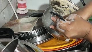 My Daily Home Dishwashing WorkASMR Dishwashing SoundHand Dishwashing Work ASMR soundYouTubevideo [upl. by Echikson]