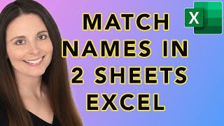 Match Names on Two Excel Sheets with VLOOKUP – Create Unique ID in Excel [upl. by Nnednarb167]