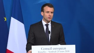 Skripal Macron dénonce quotune atteinte à la souverainetéquot de lUE [upl. by Chi]