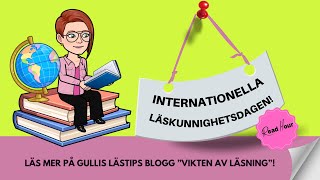 Internationella läskunnighetsdagen med Read houer  8 september 📖 [upl. by Inatirb]