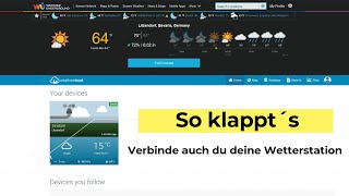 Wetterstation  Weathercloud und Wunderground  So gelingt dir die Verbindung [upl. by Iggy]