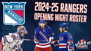 202425 New York Rangers Opening Night Roster [upl. by Yetti550]