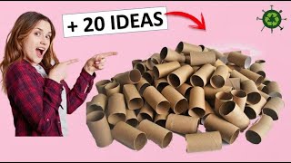 DE 20 MANUALIDADES GENIALES CON ROLLOS DE PAPEL HIGIÉNICO RECICLAJE [upl. by Nilloc29]