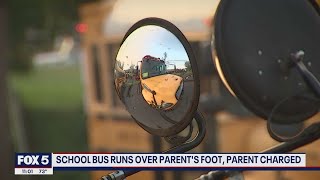 Dumfries school bus driver runs over parents foot Parent charged  FOX 5 DC [upl. by Jasmina]