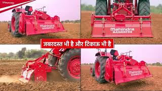 Heavy Duty Rotavator  Mahindra Rotary Tiller  Mahindra Mahavator  Mahindra Tractors  Hindi [upl. by Arrekahs999]