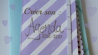 Diy n°1 créer un agenda [upl. by Ecinhoj]