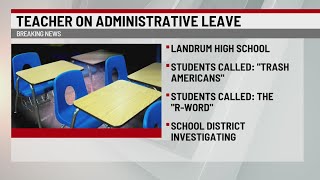 Video shows Landrum teacher calling students quottrash Americansquot [upl. by Gaither]