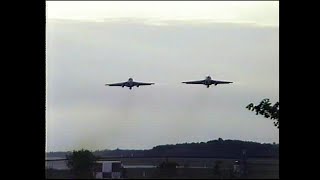 VA35 quotBLACK PANTHERSquot A6E INTRUDERS  ARRIVALDEPARTURE  1993 LONDON INTERNATIONAL AIRSHOW [upl. by Novaelc]